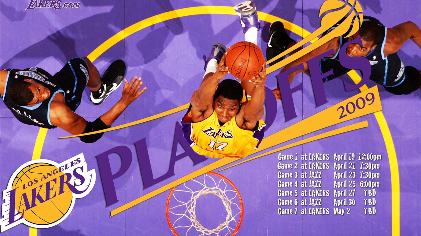 NBA2009 Champion Wallpaper Lakers #8 - 1366x768