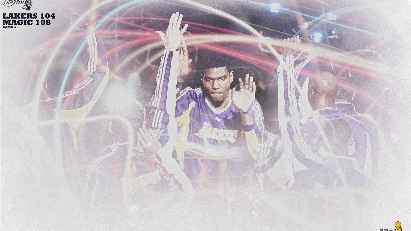 NBA2009總冠軍湖人隊壁紙 #13 - 1366x768