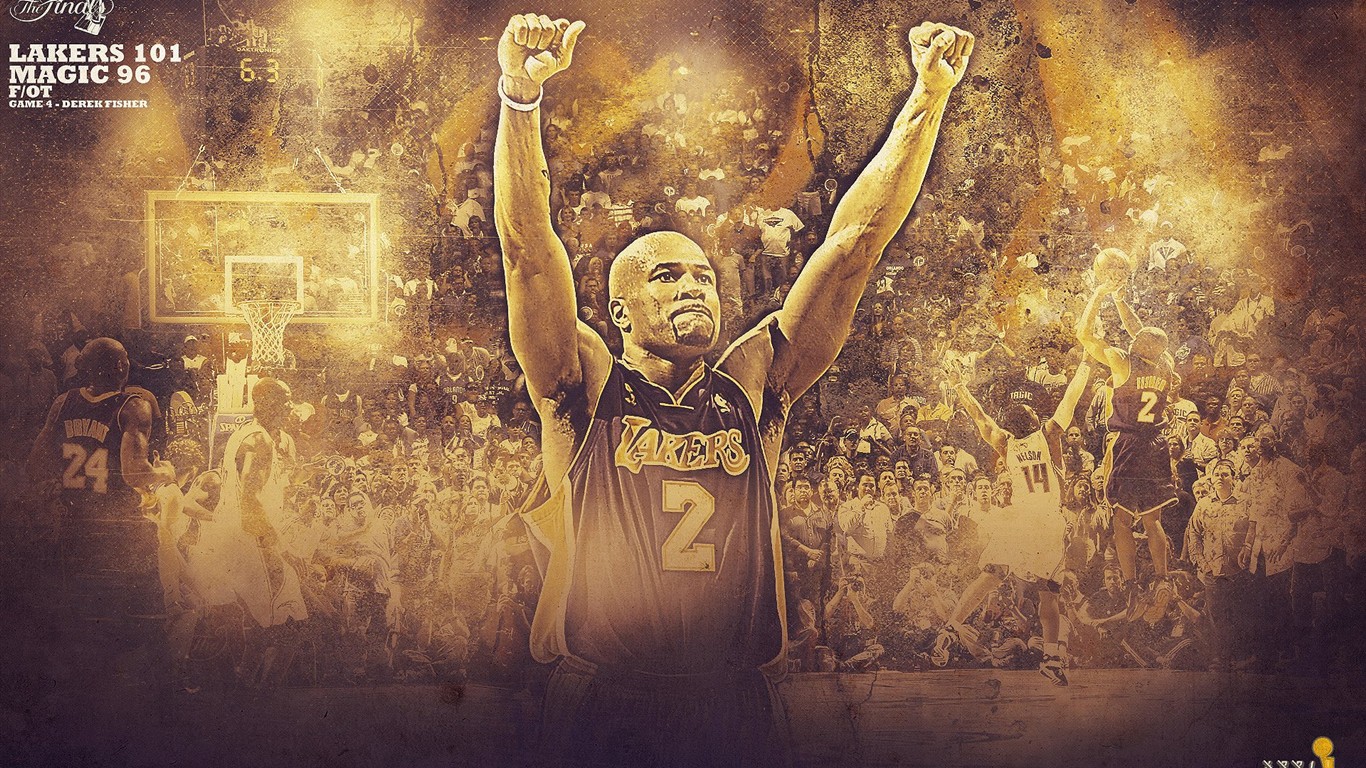 NBA2009 Champion Wallpaper Lakers #14 - 1366x768