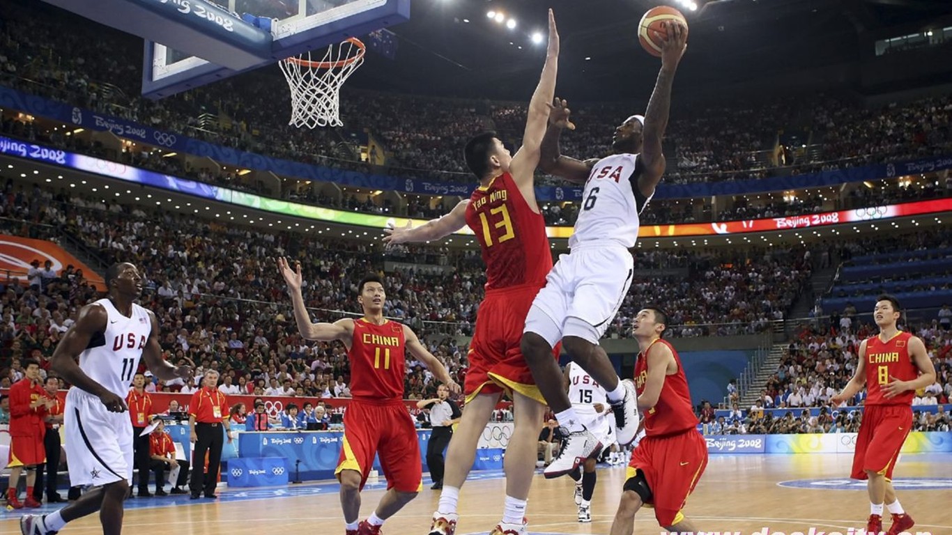 Beijing Olympic Basketball Wallpaper #1 - 1366x768