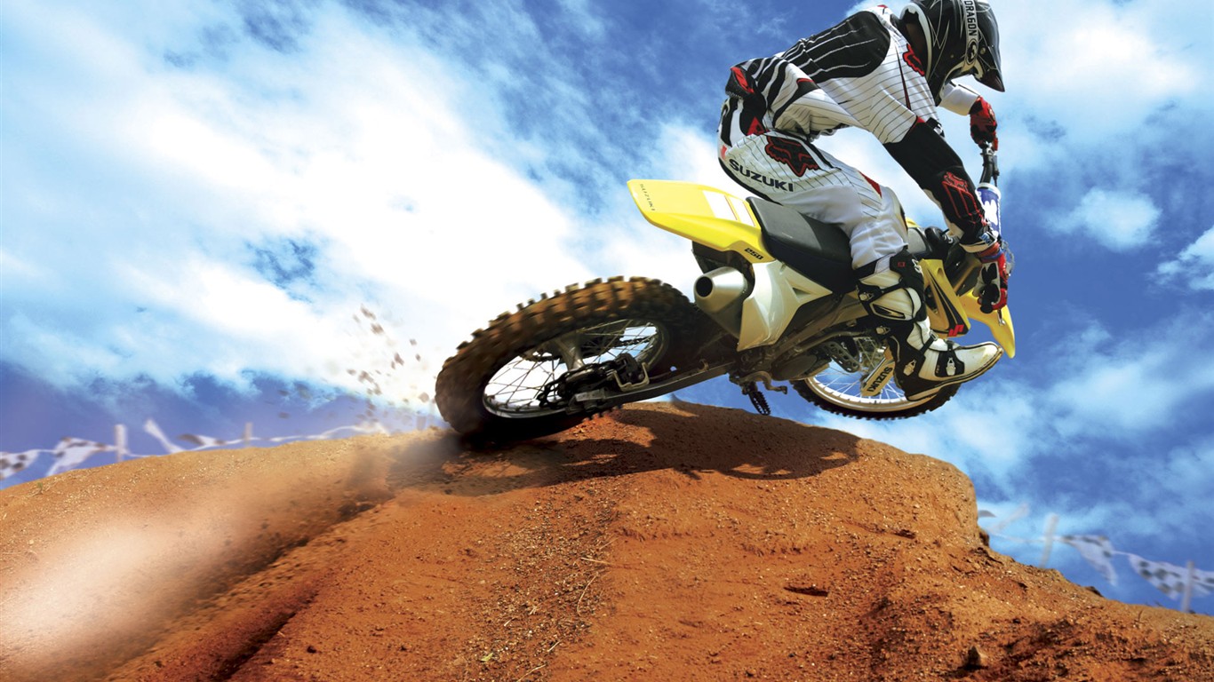 Offroad-Motorrad-HD Wallpaper (1) #2 - 1366x768