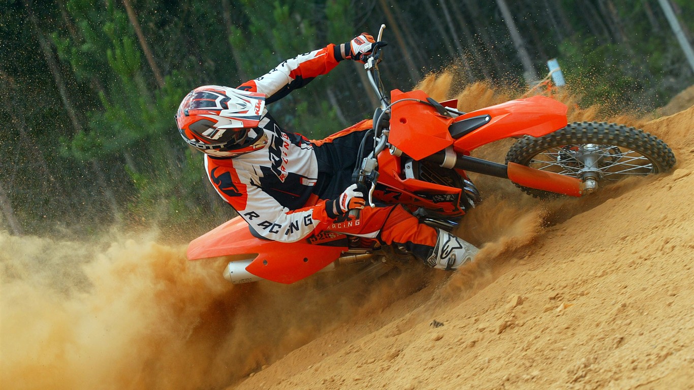 Off-road motocykly HD Wallpaper (1) #5 - 1366x768