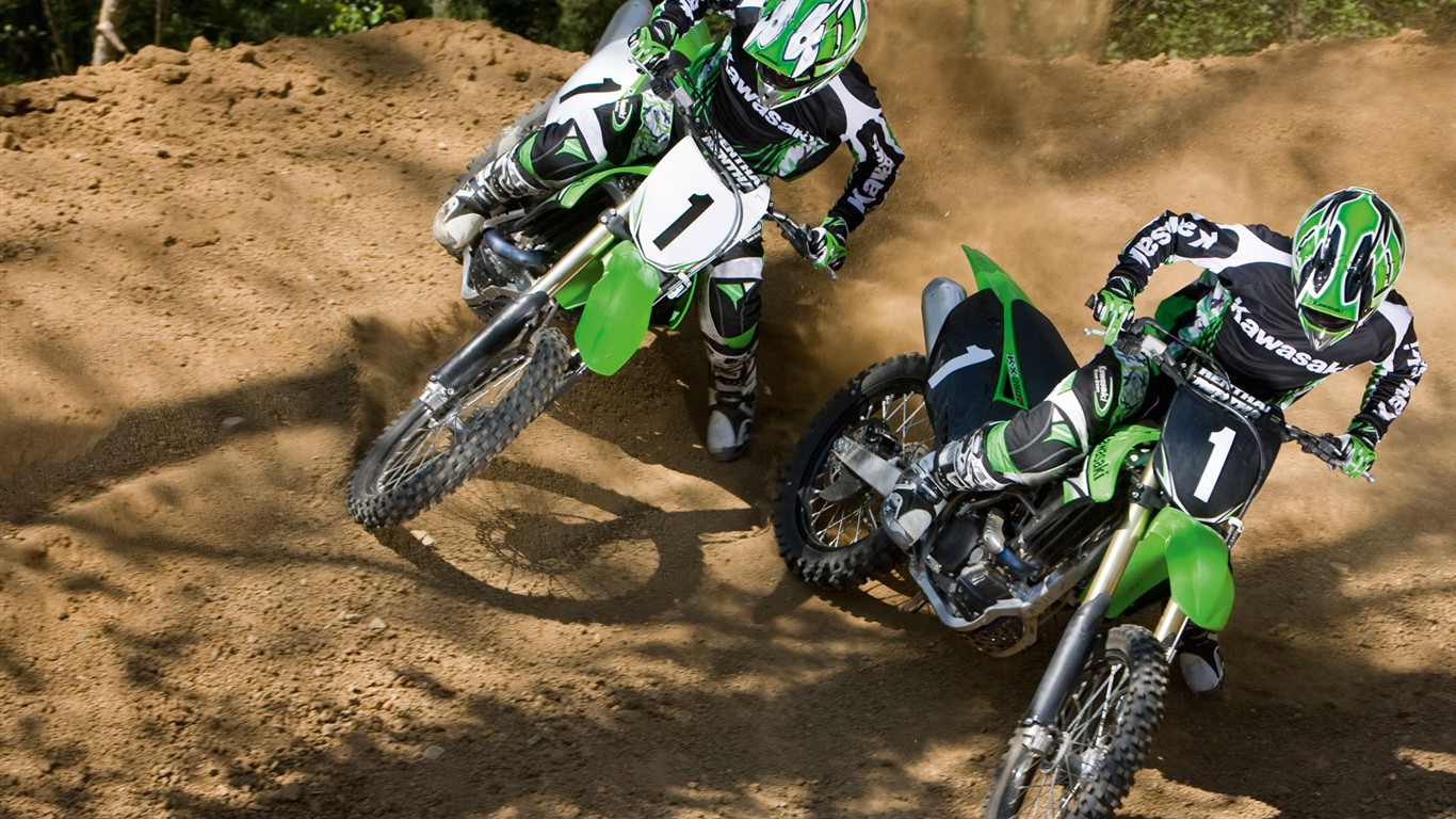 Off-road motocykly HD Wallpaper (1) #17 - 1366x768