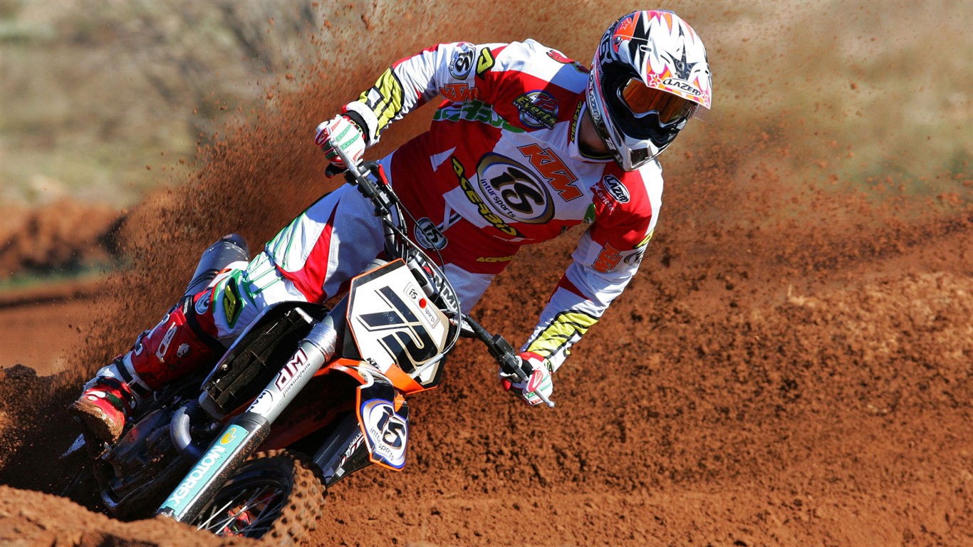 Off-road Motorcycle HD Wallpaper (1) #28 - 1366x768