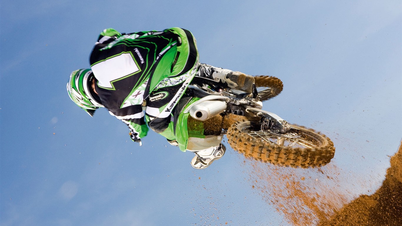 Offroad-Motorrad-HD Wallpaper (2) #1 - 1366x768