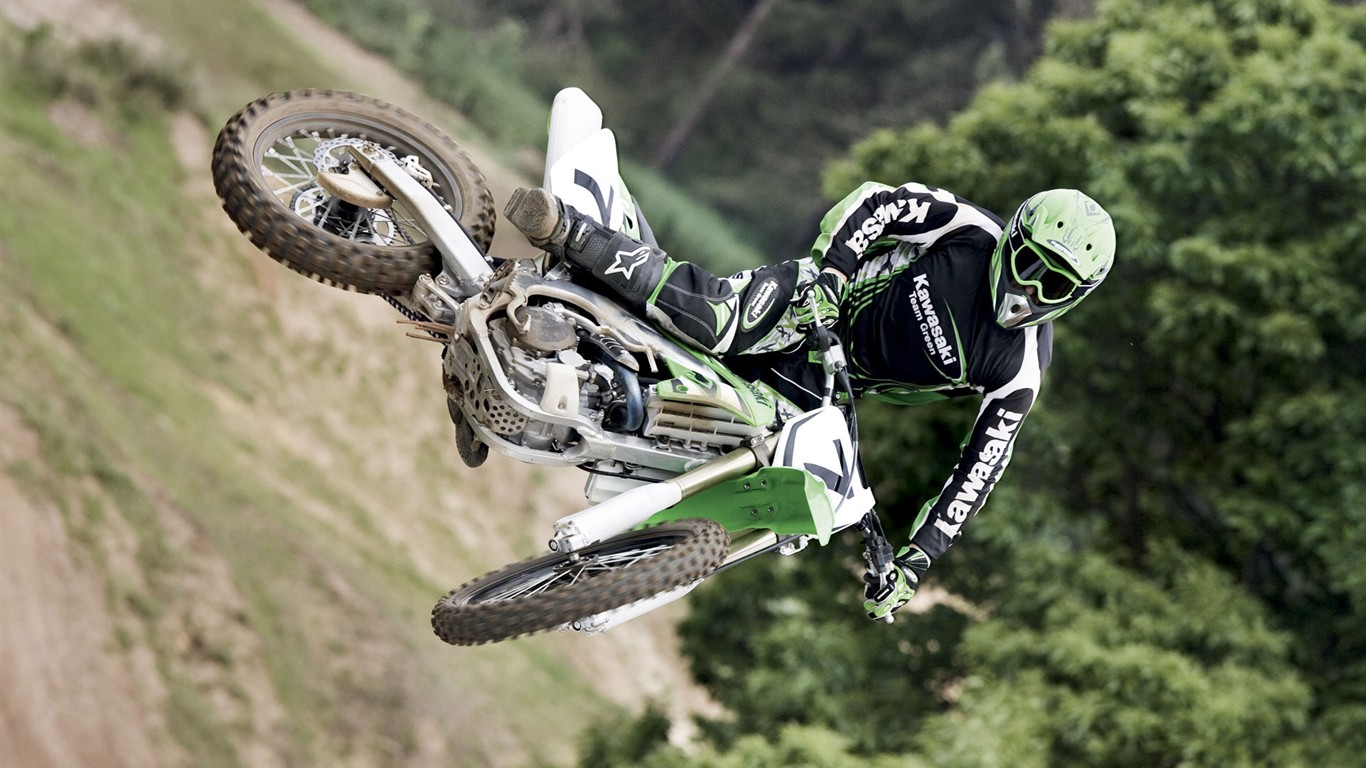 Offroad-Motorrad-HD Wallpaper (2) #18 - 1366x768