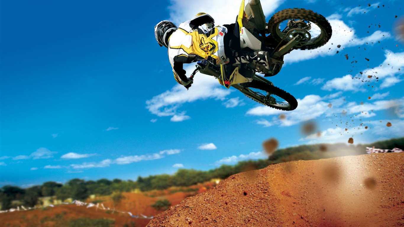 Off-road Motorcycle HD Wallpaper (2) #20 - 1366x768