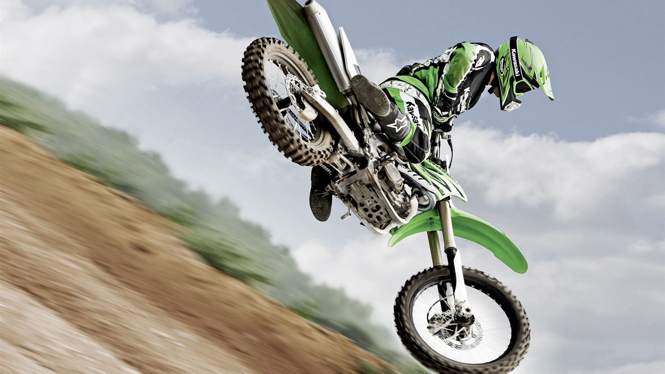 Off-road Motorcycle HD Wallpaper (2) #21 - 1366x768