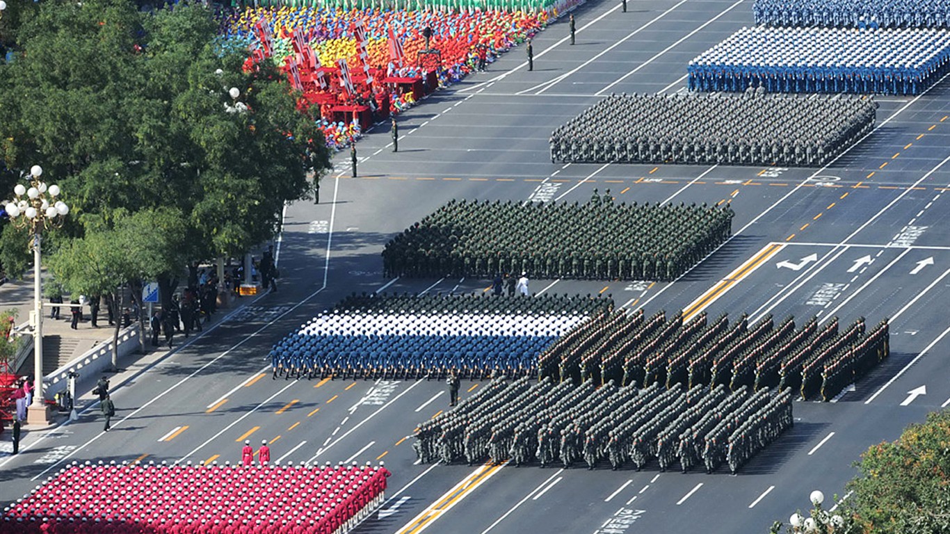 건국 기념일 군사 퍼레이드 벽지 앨범 #2 - 1366x768