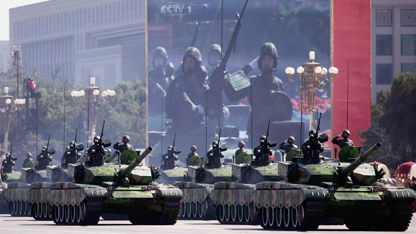 National Day military parade wallpaper albums #5 - 1366x768