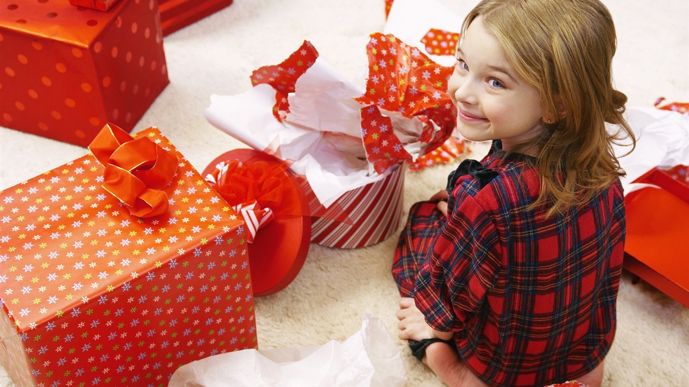 La gente celebra la Navidad Fondos de Inicio #17 - 1366x768