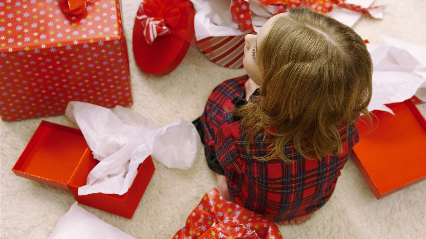 La gente celebra la Navidad Fondos de Inicio #30 - 1366x768