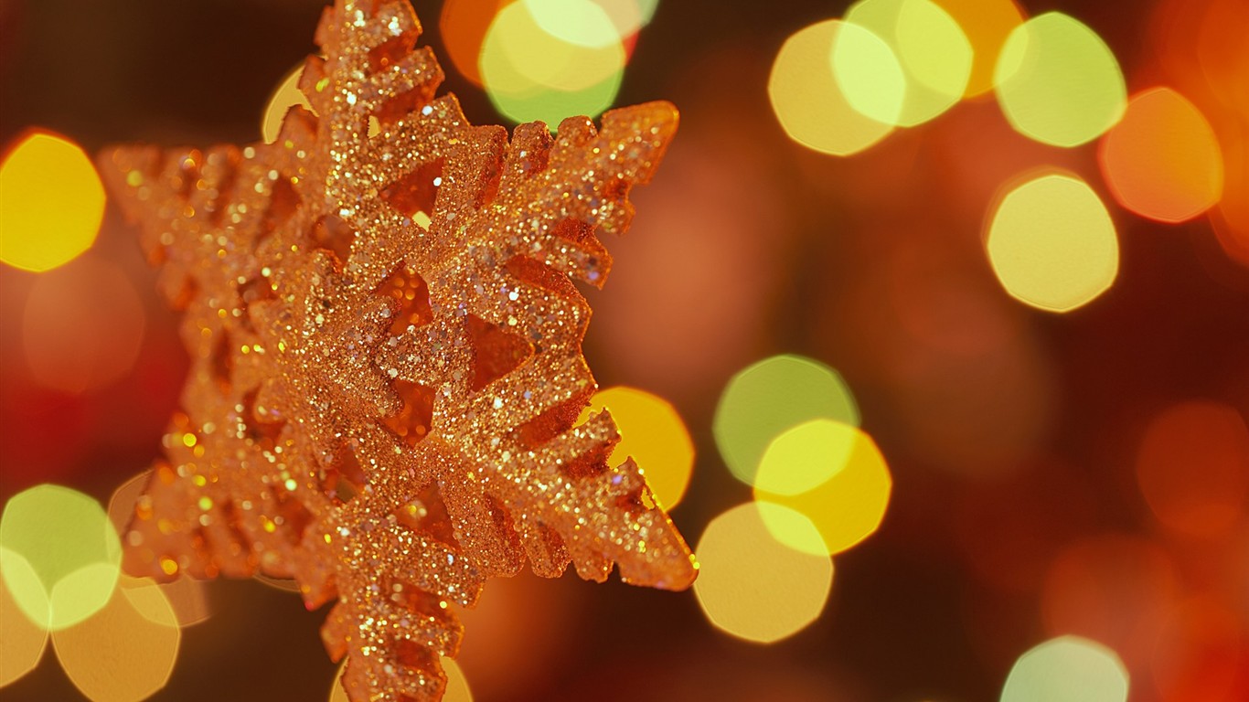 Happy vánočních ozdob na plochu #1 - 1366x768