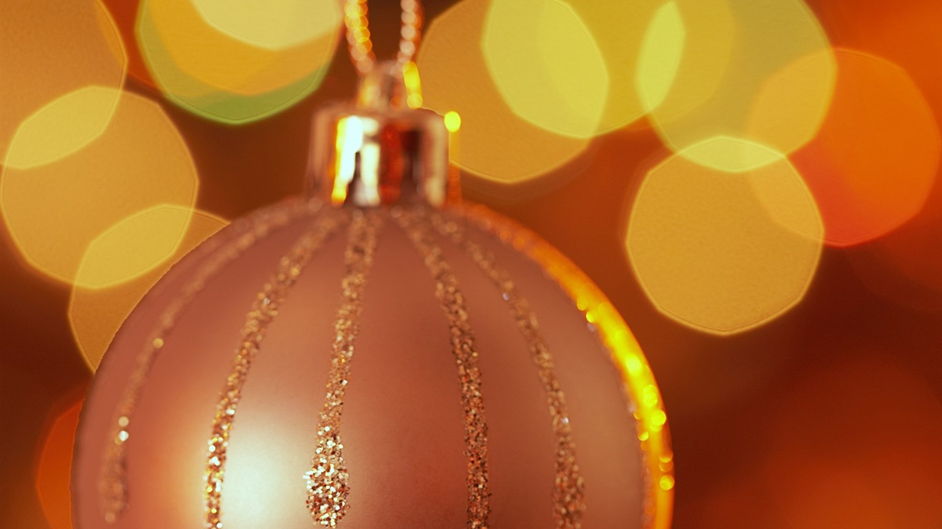 Happy Christmas decorations wallpapers #17 - 1366x768