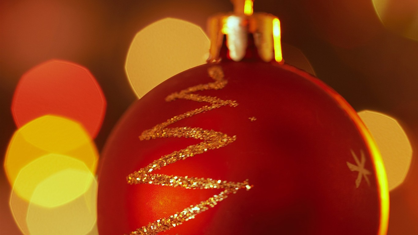 Happy Christmas decorations wallpapers #27 - 1366x768
