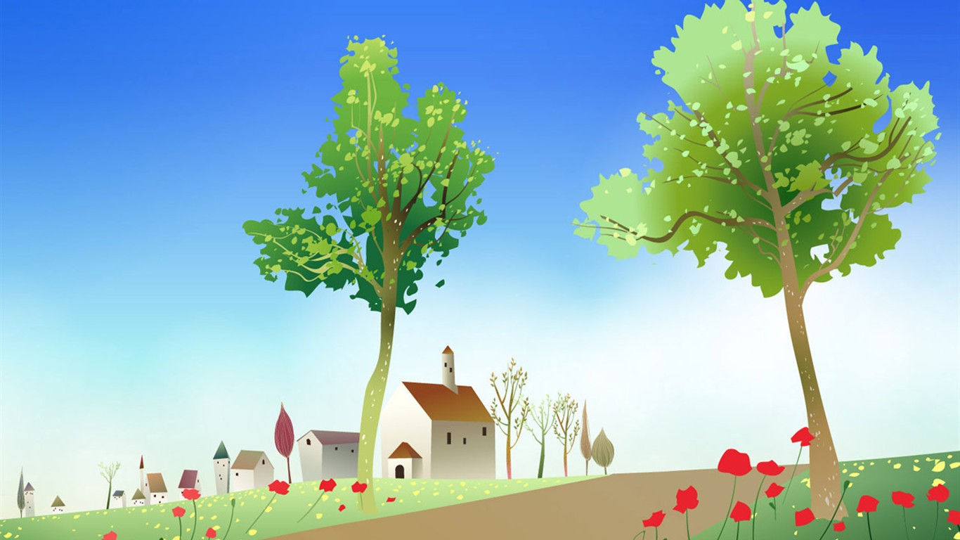 Pohádkové Tapety Příběh Kreslený #16 - 1366x768