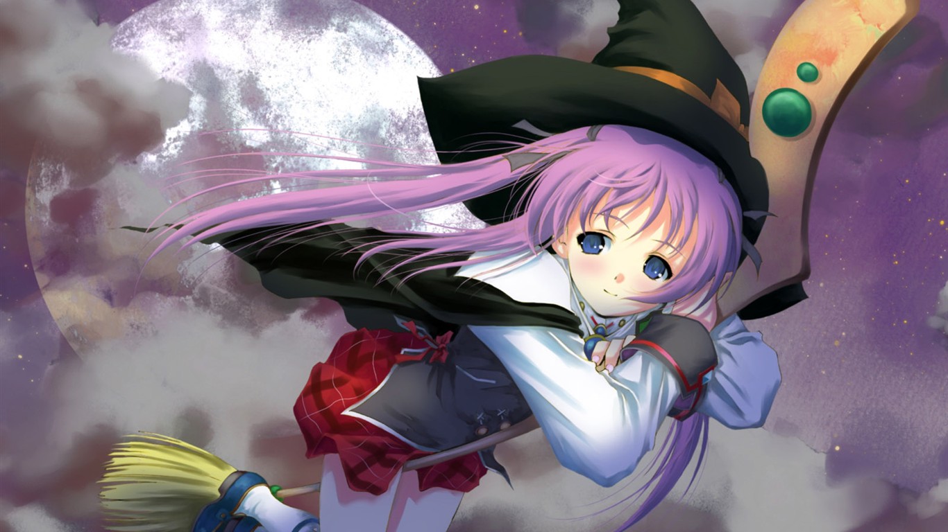 動漫卡通美眉精美壁紙 #2 - 1366x768
