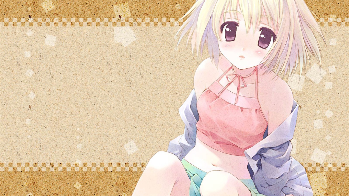 Meimei krásnou tapetu animaci kreslených #19 - 1366x768