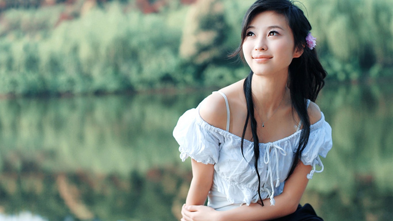 Krása Tapety řady širokoúhlý #7 - 1366x768