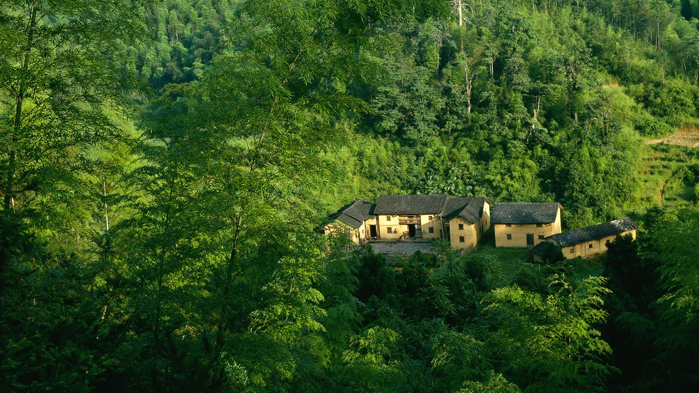 Exquisito fondos de escritorio de paisaje chino #14 - 1366x768