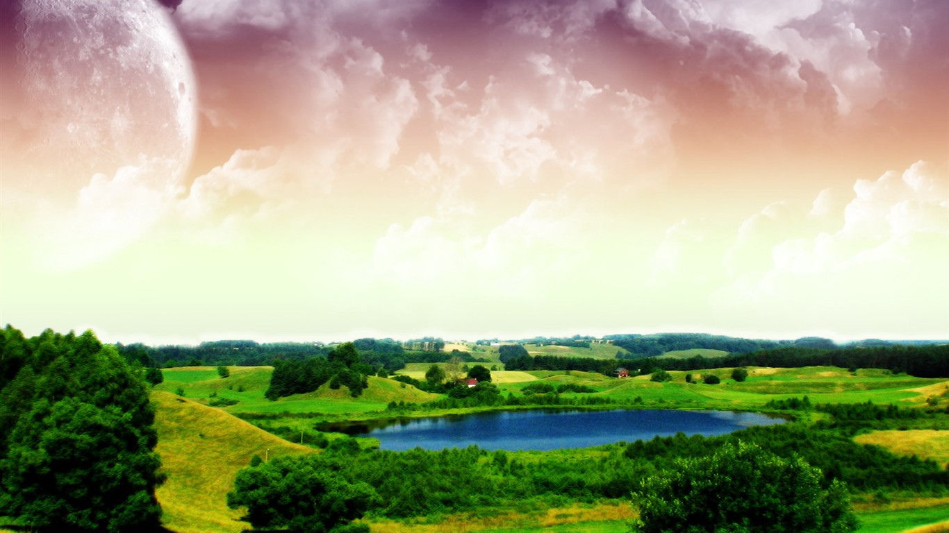 Krásná krajina na plochu #9 - 1366x768