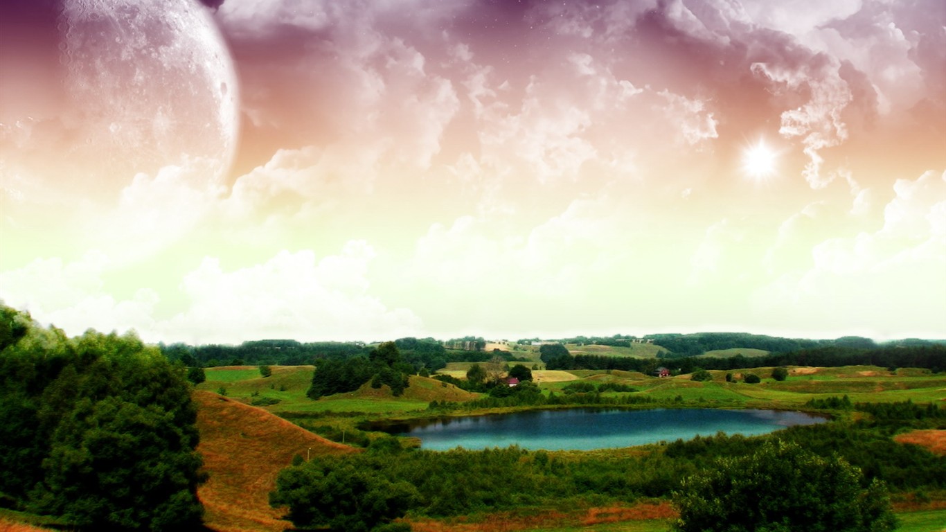 Krásná krajina na plochu #11 - 1366x768