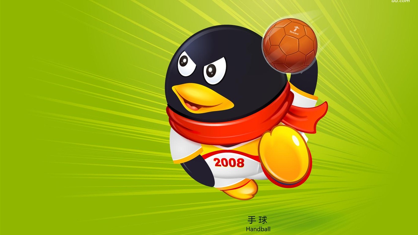 QQ olympijské sporty téma wallpaper #6 - 1366x768