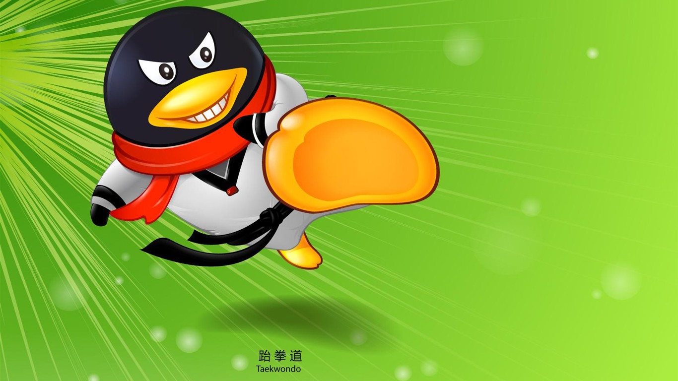 QQ olympijské sporty téma wallpaper #10 - 1366x768
