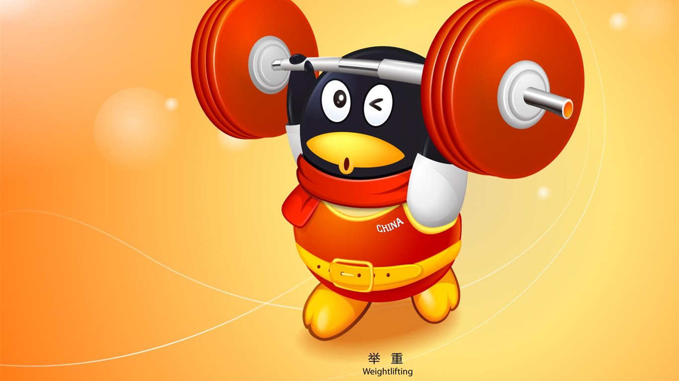 QQ Olympic sports theme wallpaper #11 - 1366x768