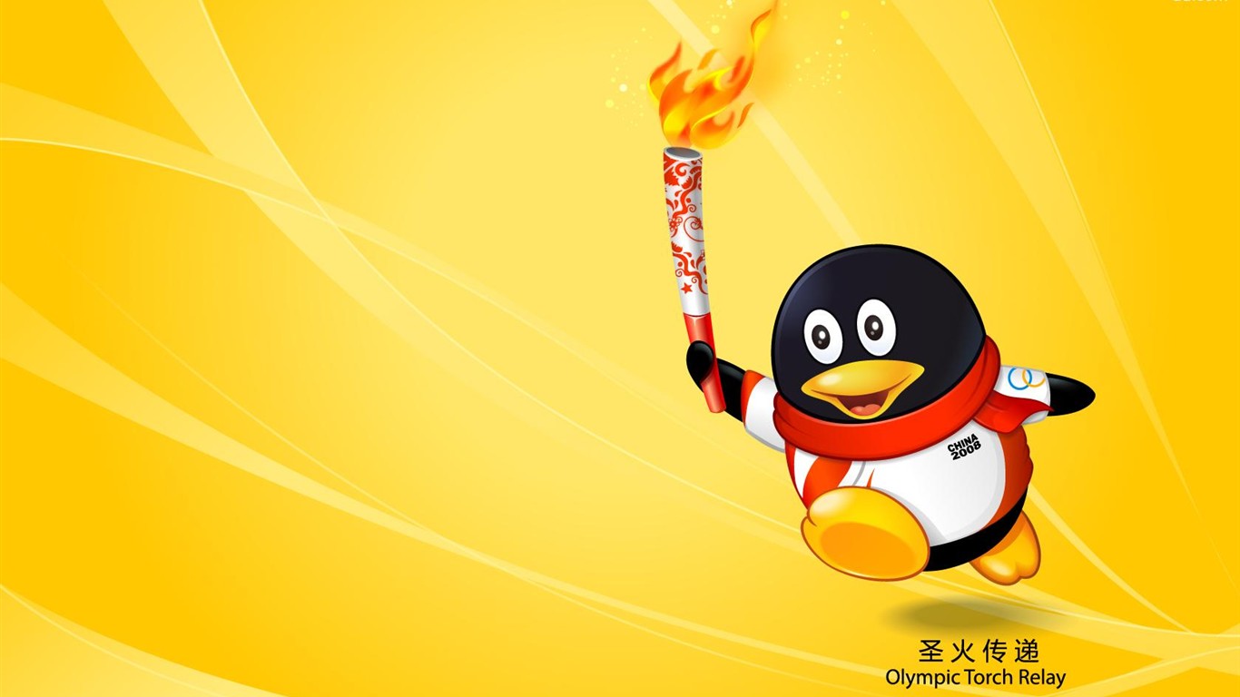 QQ olympijské sporty téma wallpaper #22 - 1366x768