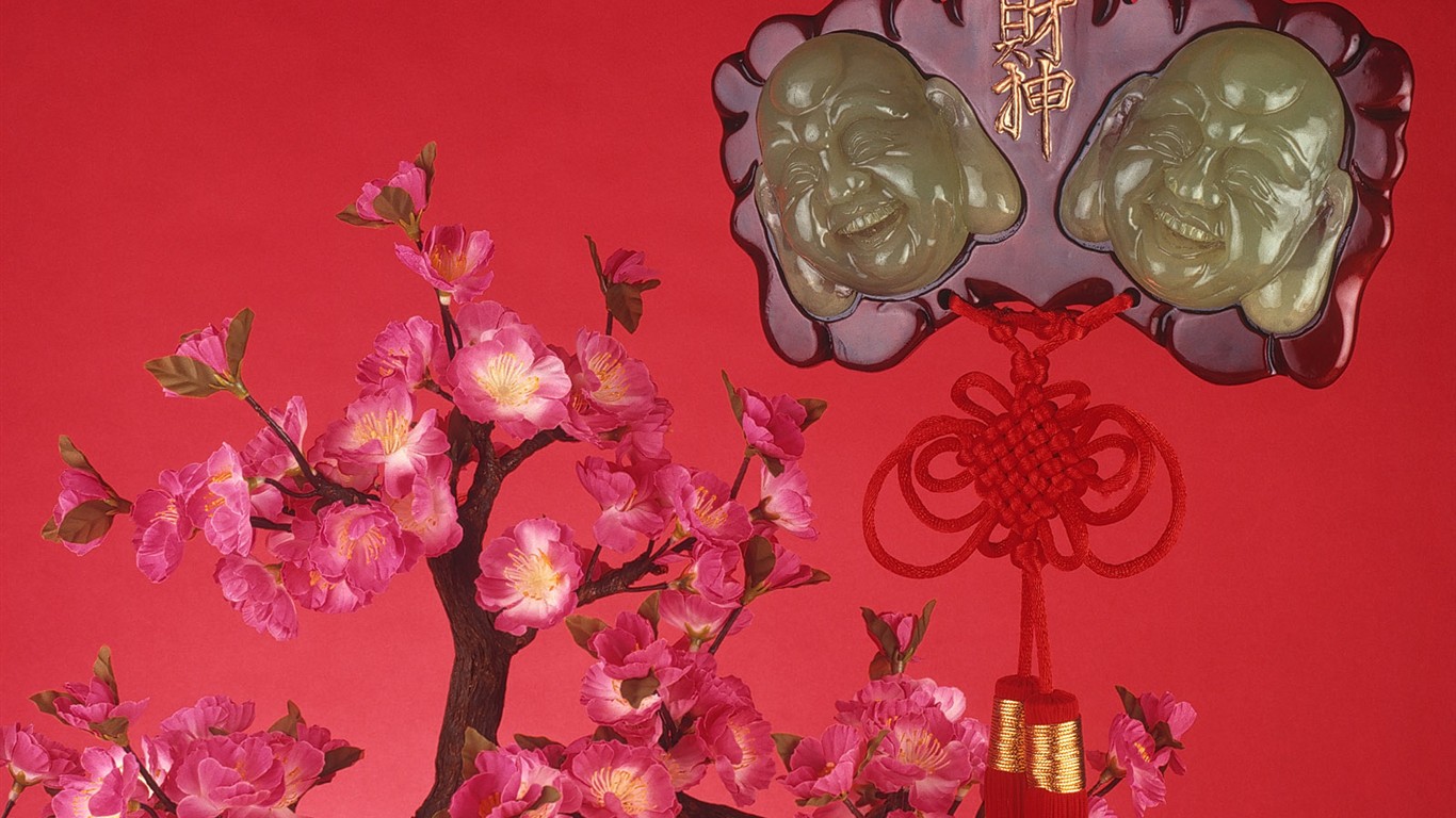 中國風之紅色喜慶壁紙 #20 - 1366x768
