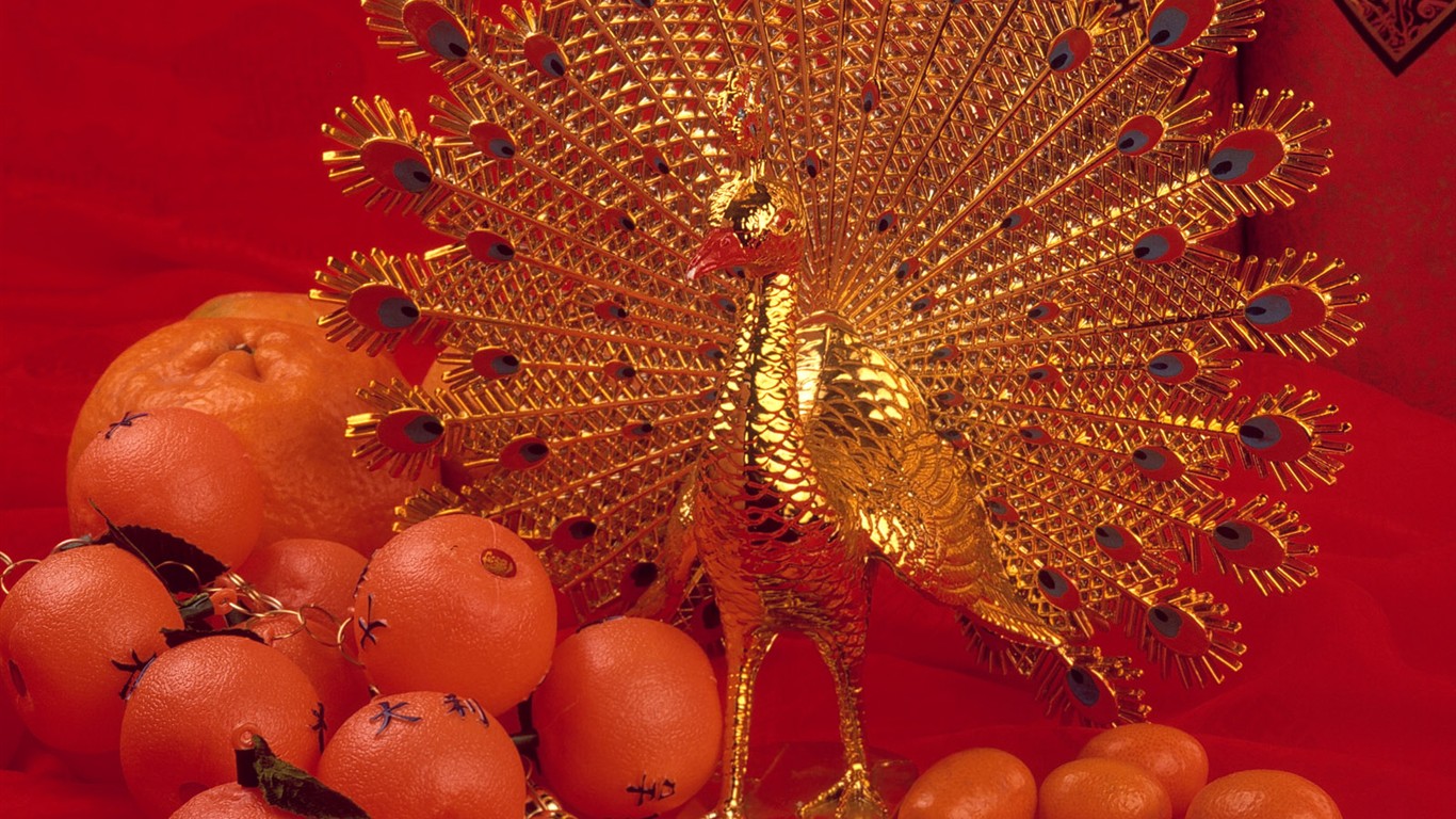中國風之紅色喜慶壁紙 #39 - 1366x768