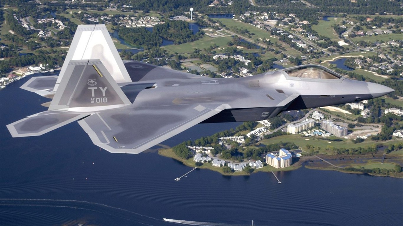 F-22 «Raptor» #23 - 1366x768