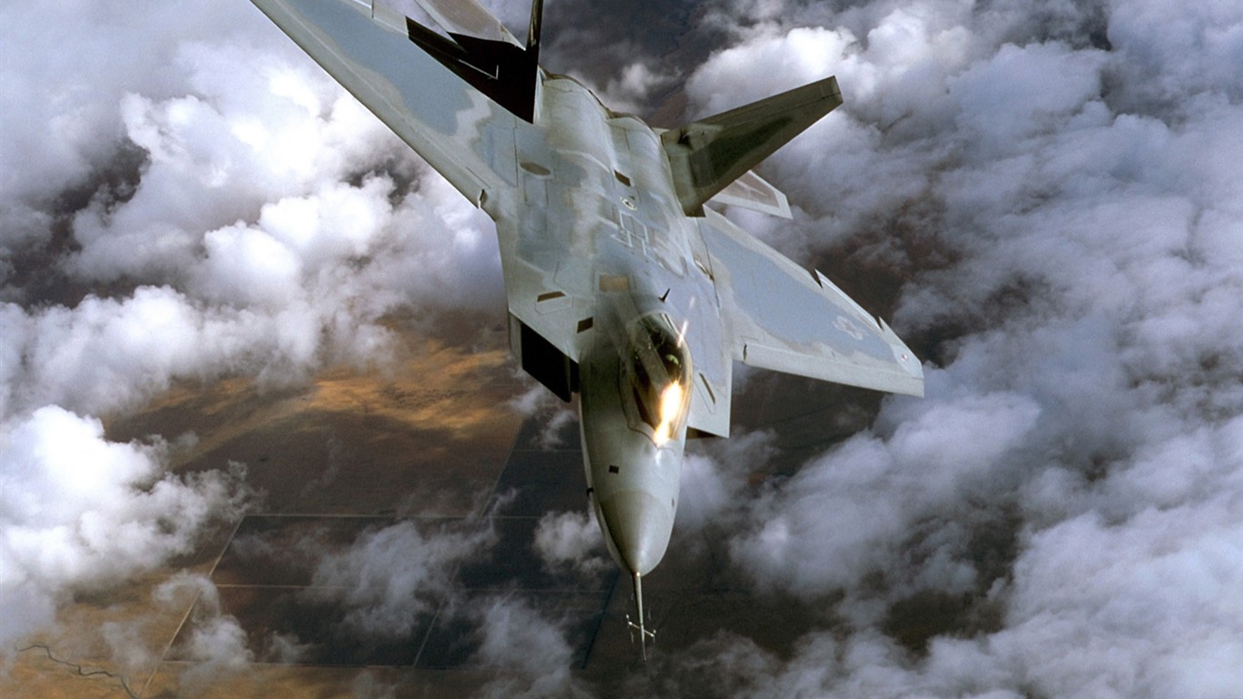 F-22 «Raptor» #31 - 1366x768