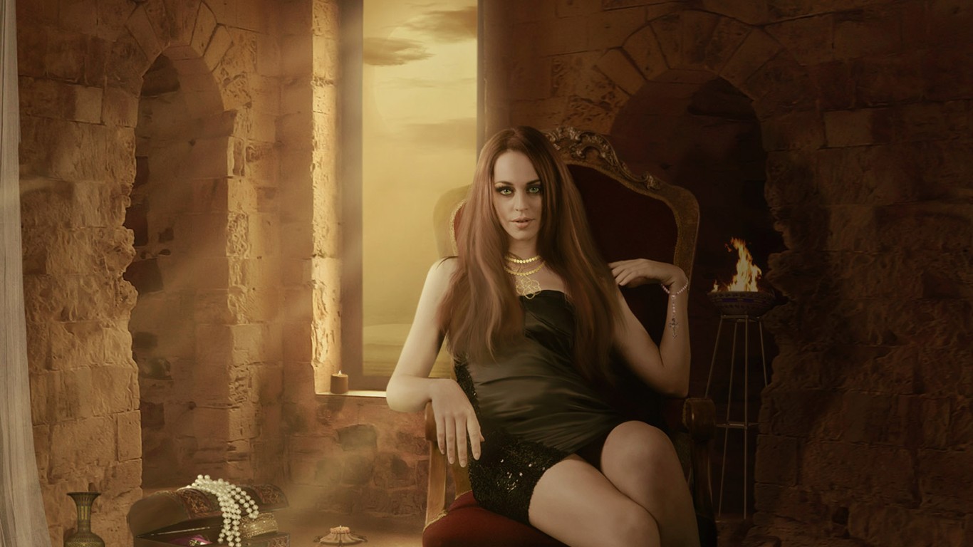 Titusboy女性壁紙 #10 - 1366x768