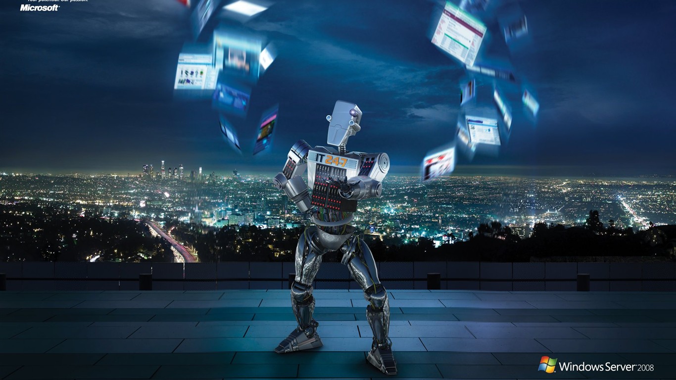 Windows IT Robot ad #1 - 1366x768