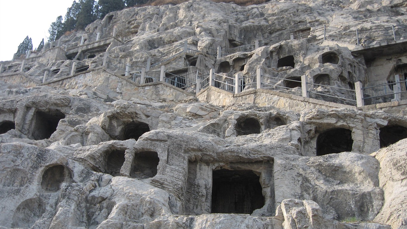 Luoyang, Longmen jeskyně Wallpaper #34 - 1366x768