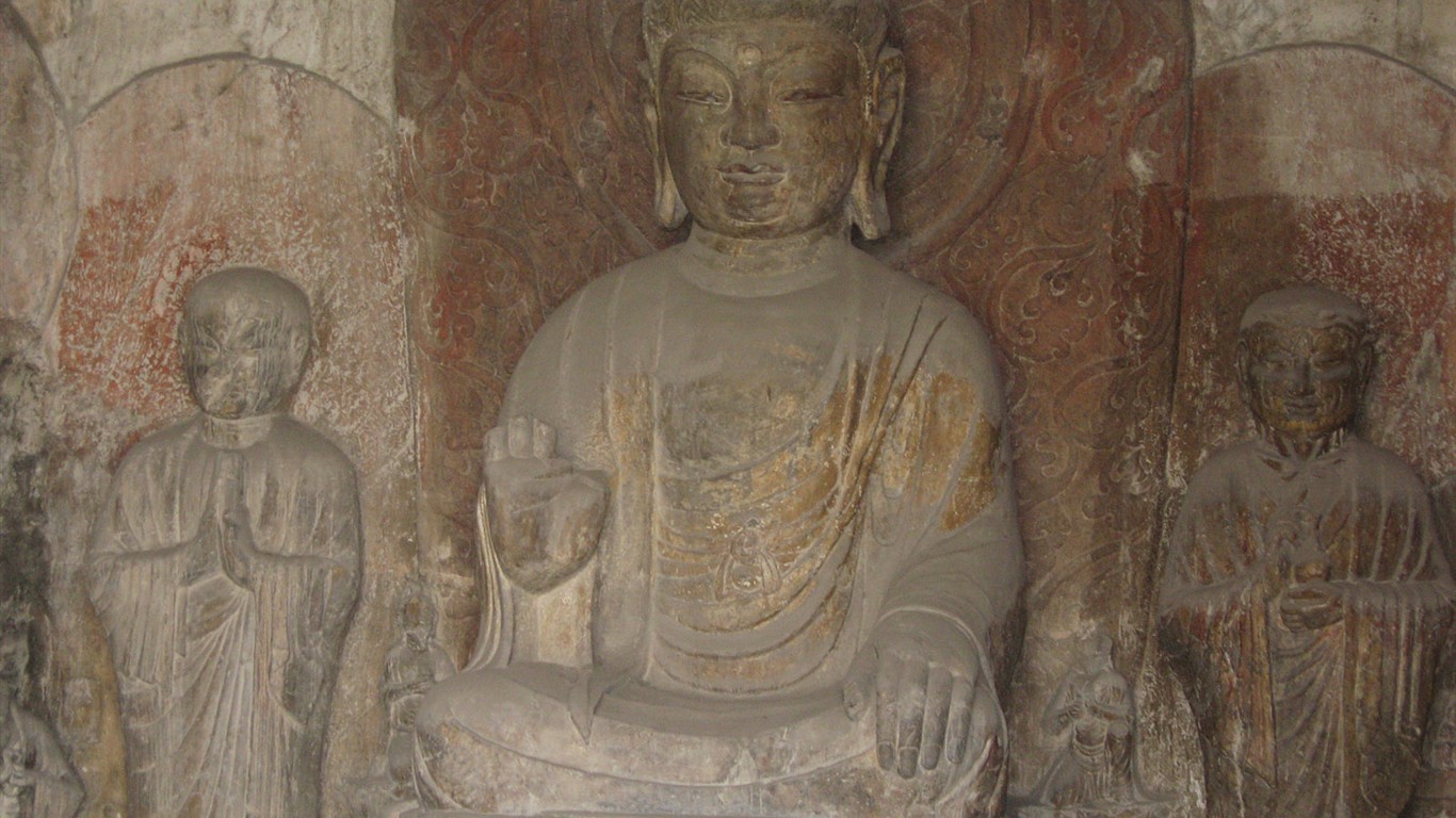 Luoyang, Longmen jeskyně Wallpaper #40 - 1366x768