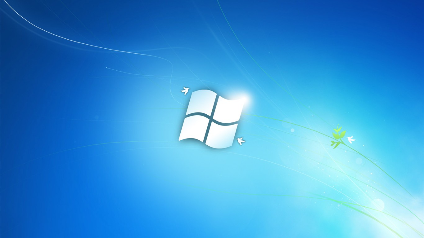 Version officielle Windows7 Fond d'écran #16 - 1366x768
