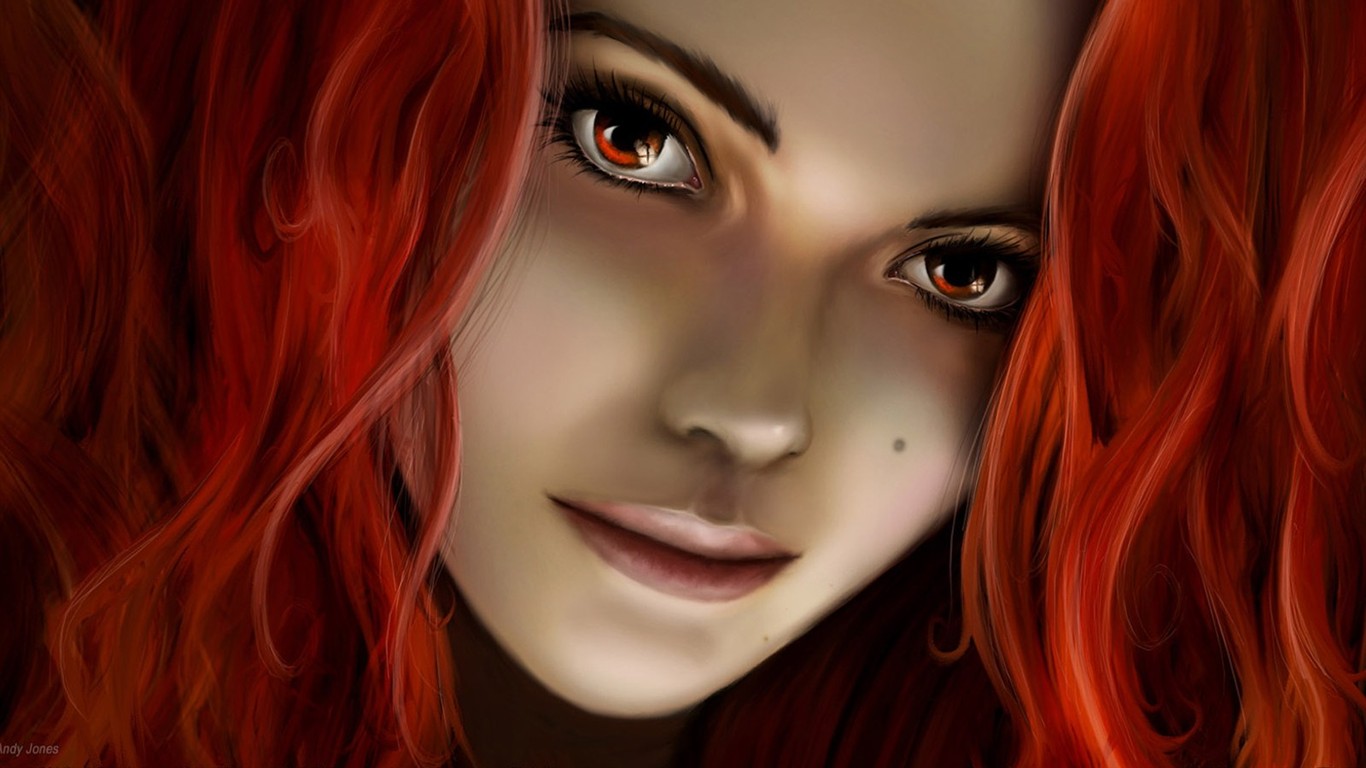 CG illustration wallpaper fantasy women #8 - 1366x768