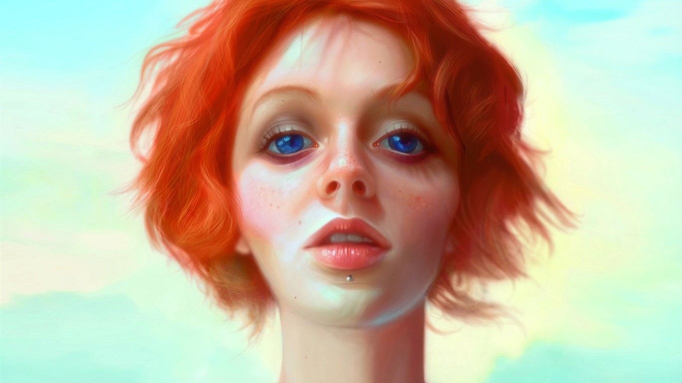 奇幻女性CG插畫壁紙 #16 - 1366x768