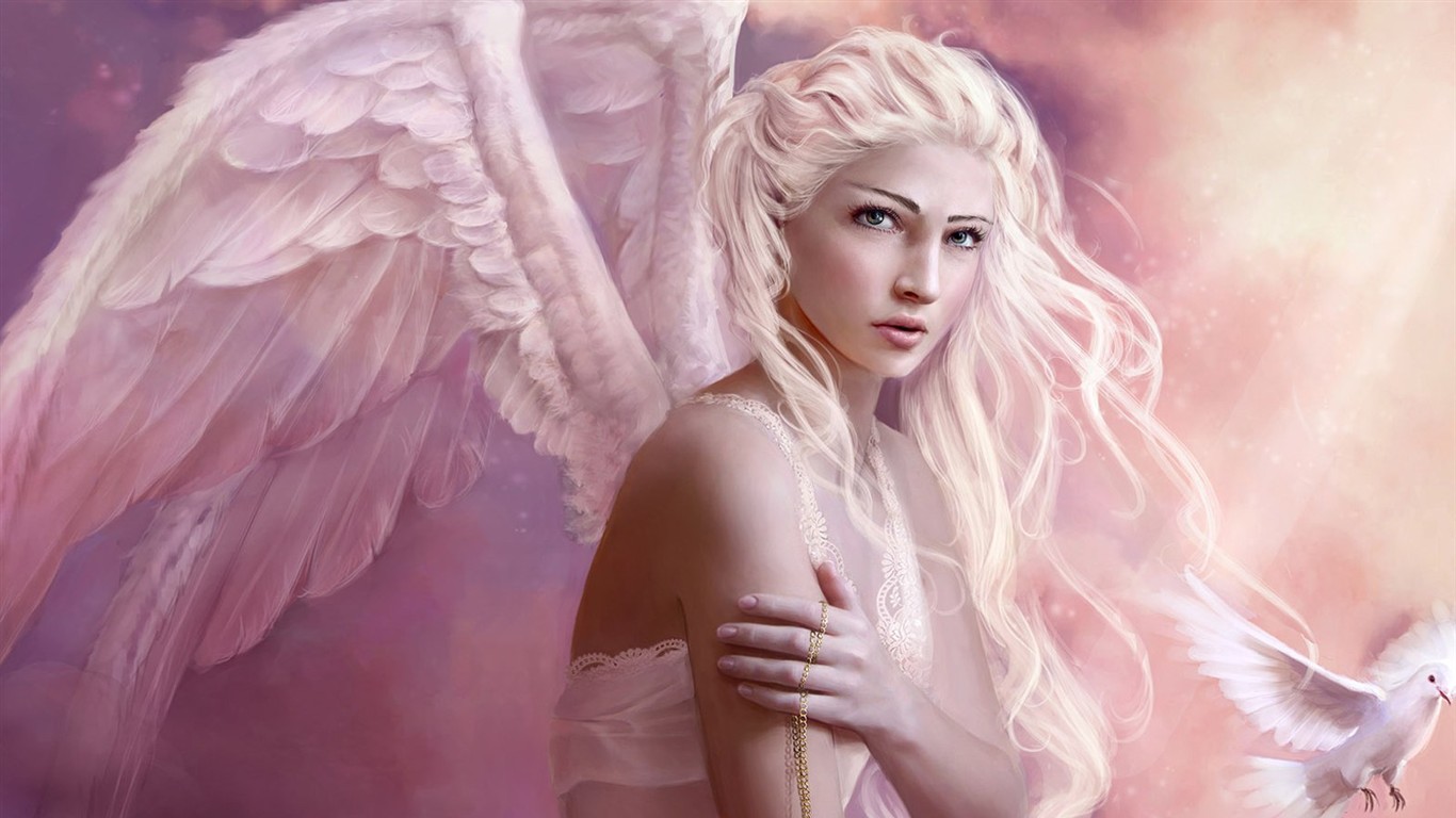 CG illustration wallpaper fantasy women #32 - 1366x768