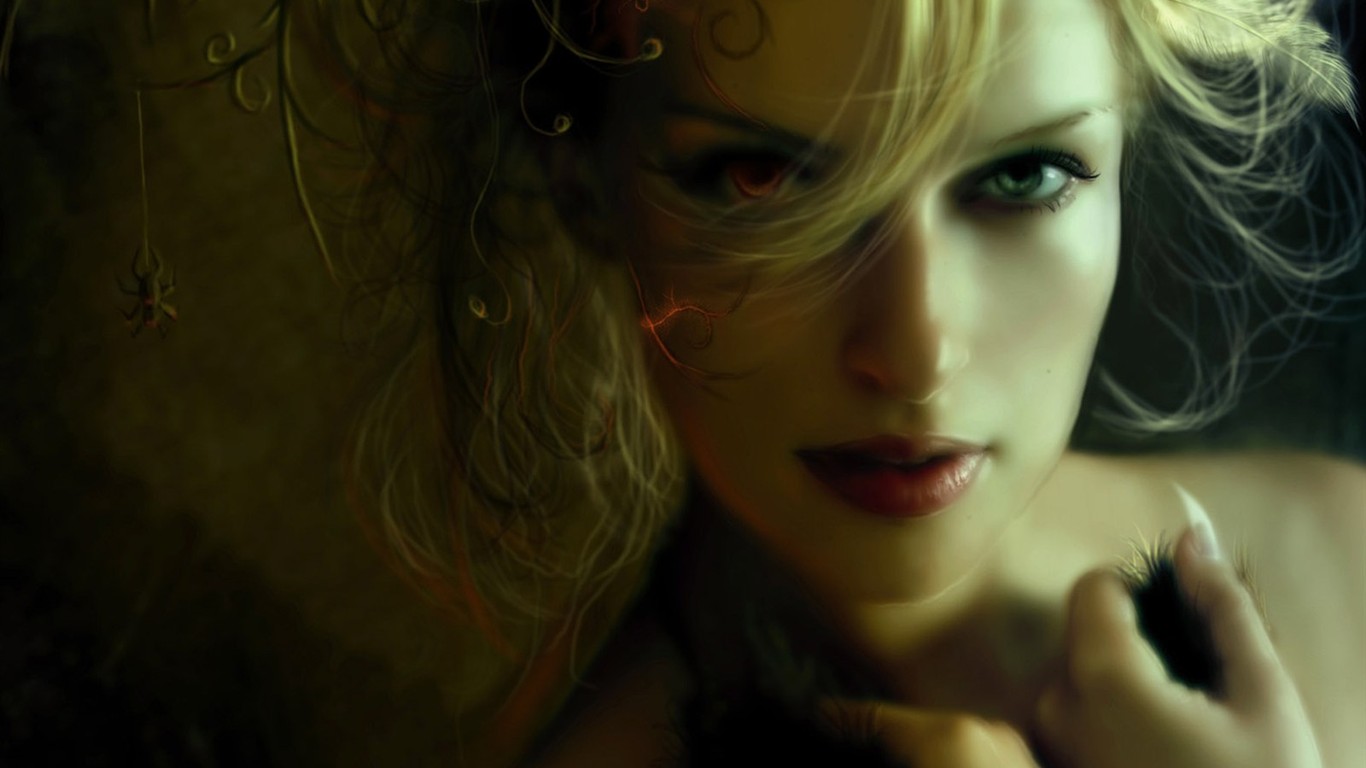 奇幻女性CG插畫壁紙 #33 - 1366x768