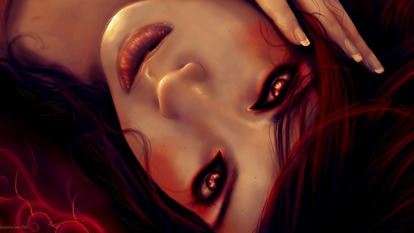 CG illustration wallpaper fantasy women #34 - 1366x768