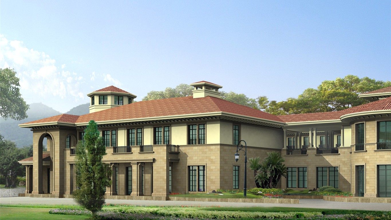 Vliv krajiny na plochu HD architektury #6 - 1366x768