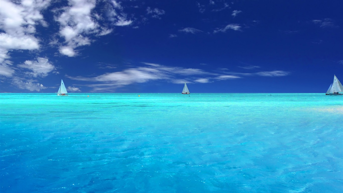 美麗海邊風光高清壁紙 #16 - 1366x768