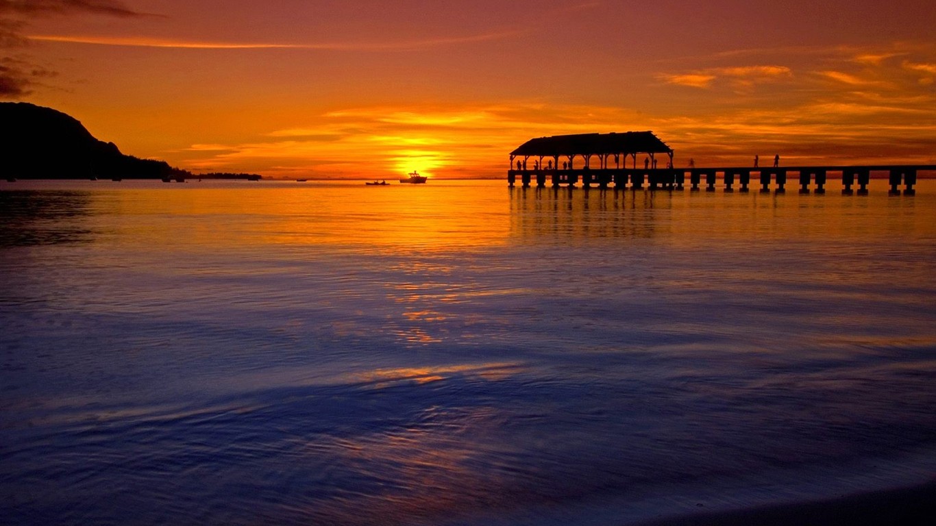 夏威夷海滨风光3 - 1366x768