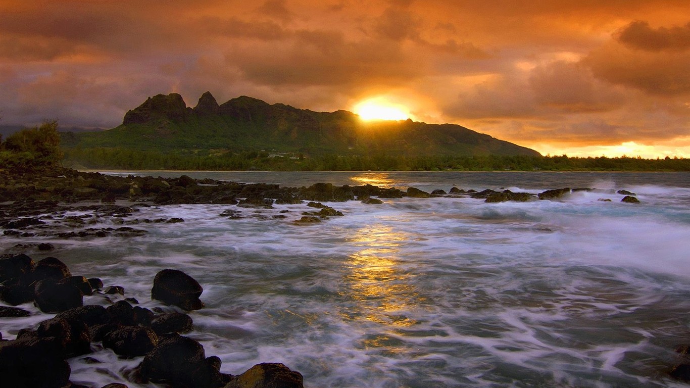 夏威夷海滨风光4 - 1366x768