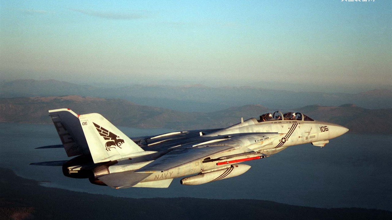 U.S. Navy F14 Tomcat fighter #26 - 1366x768