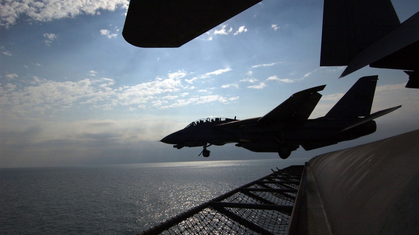 ВМС США истребителя F14 Tomcat #43 - 1366x768